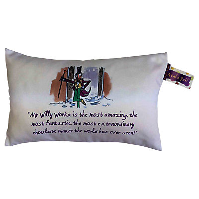 Roald Dahl Charlie and The Chocolate Factory Boudoir Cushion